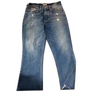 Boyish The Darcy Raw Hem Button Fly Jeans, Rear Window Color, Women's Size 29